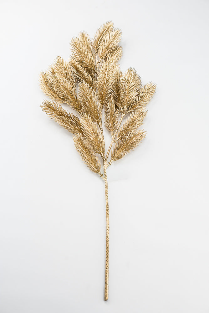 Artificial Gold Pine Spray - 25"