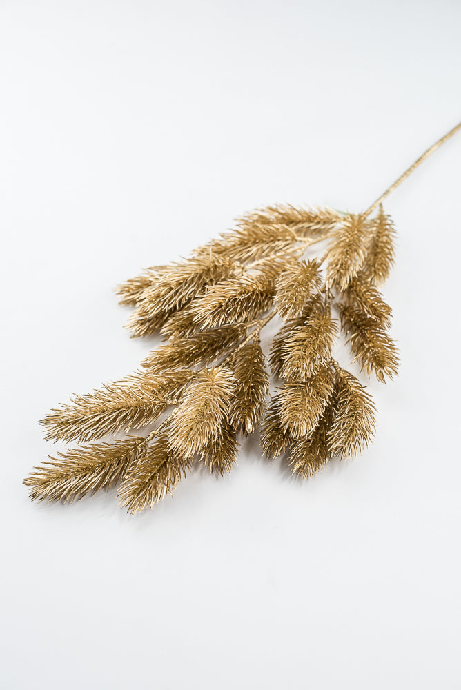 Artificial Gold Pine Spray - 25"
