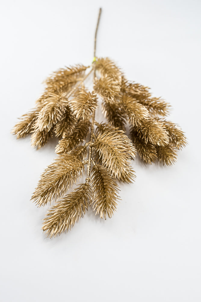 Artificial Gold Pine Spray - 25"