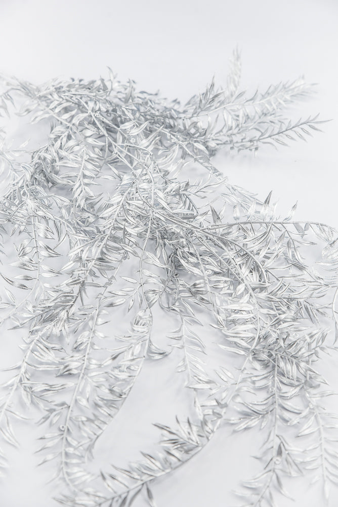 Silver hanging hemlock spray
