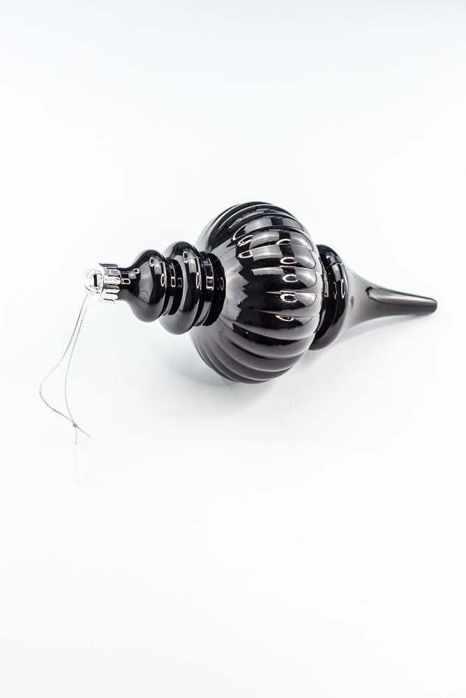 Black Metallic Ornament Finial