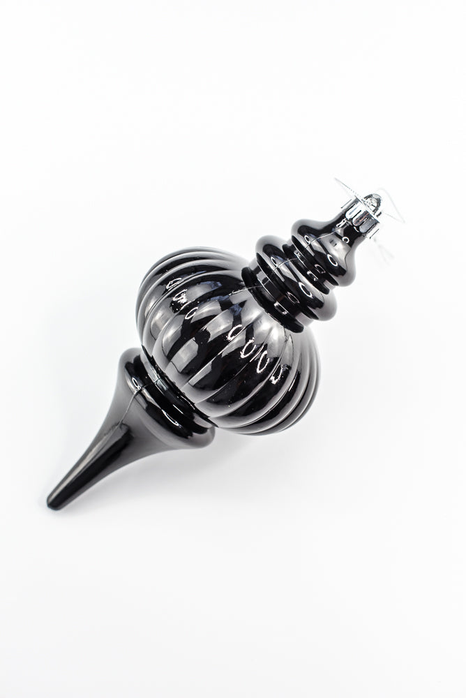 Black Metallic Ornament Finial