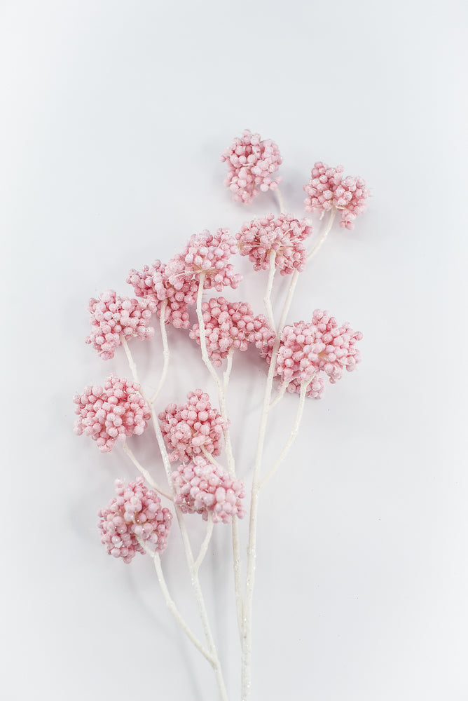 Pink Berry Cluster Spray