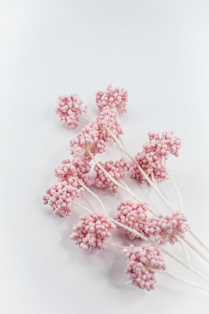 Pink Berry Cluster Spray