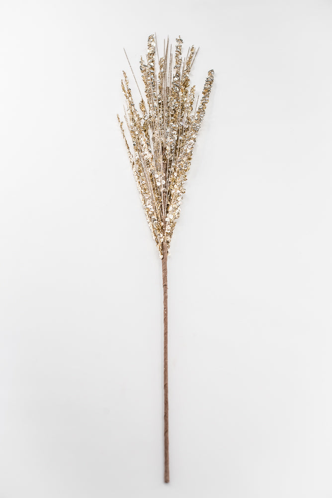 Artificial Champagne Glitter Spray - 34"