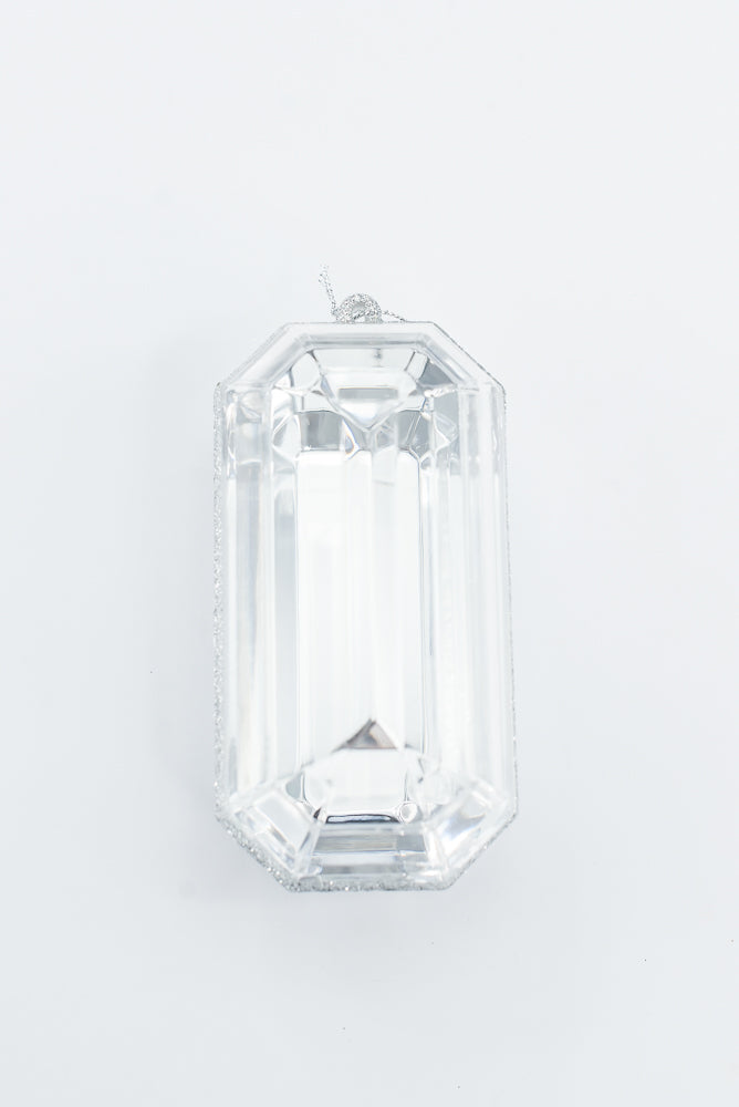 Silver Jewel Ornament - 4"-5"