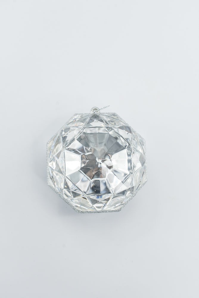 Silver Jewel Ornament - 4"-5"