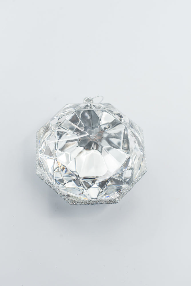 Silver Jewel Ornament - 4"-5"