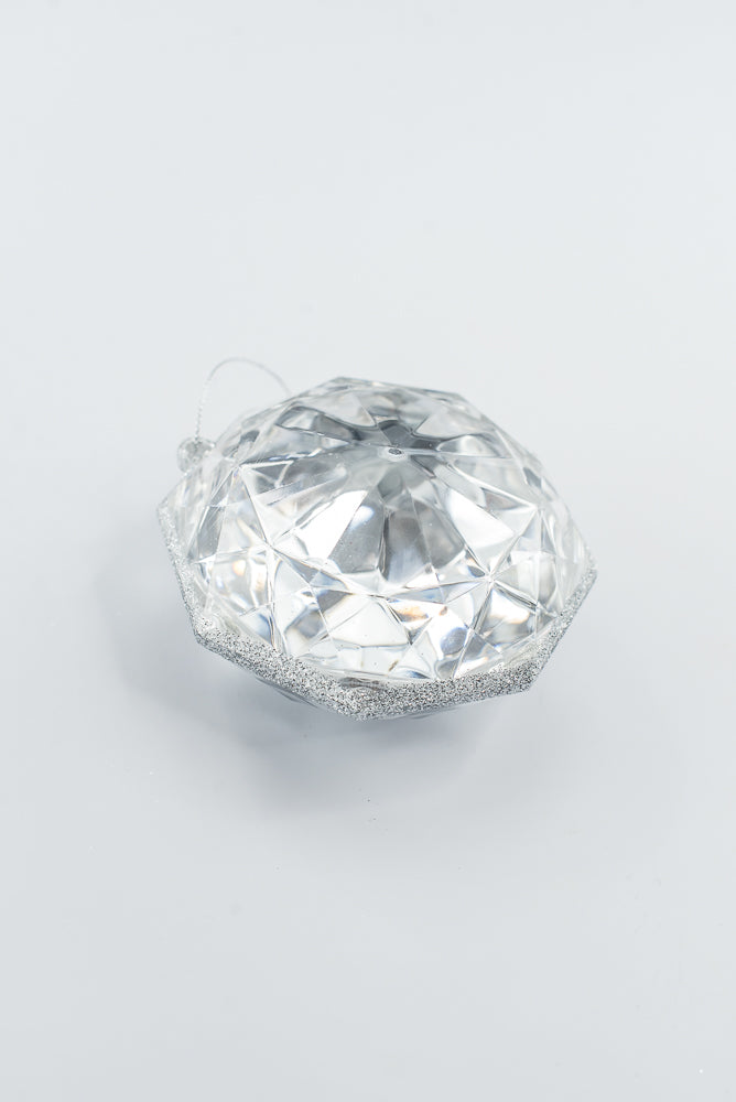 Silver Jewel Ornament - 4"-5"