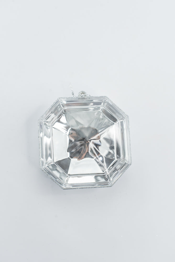 Silver Jewel Ornament - 4"-5"