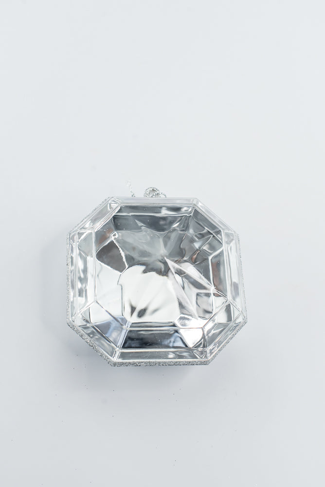 Silver Jewel Ornament - 4"-5"