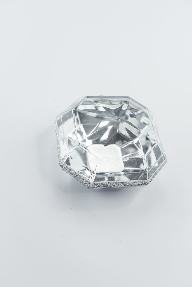 Silver Jewel Ornament - 4"-5"
