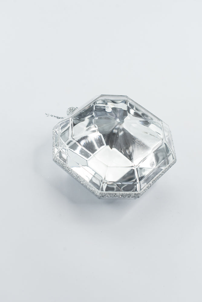 Silver Jewel Ornament - 4"-5"