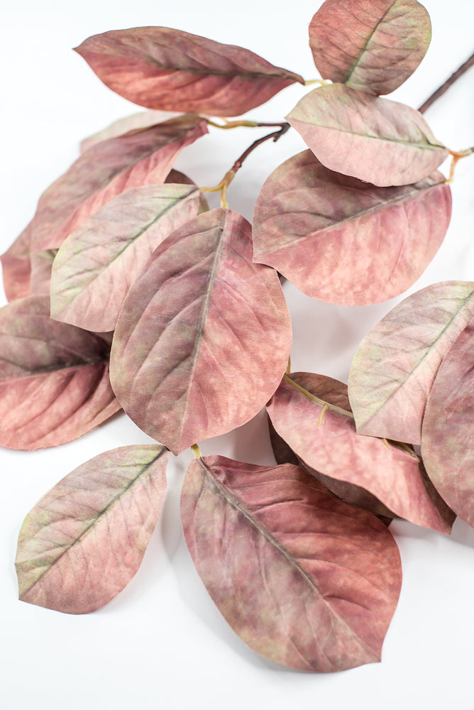 Artificial Magnolia Leaves Spray - Autumn