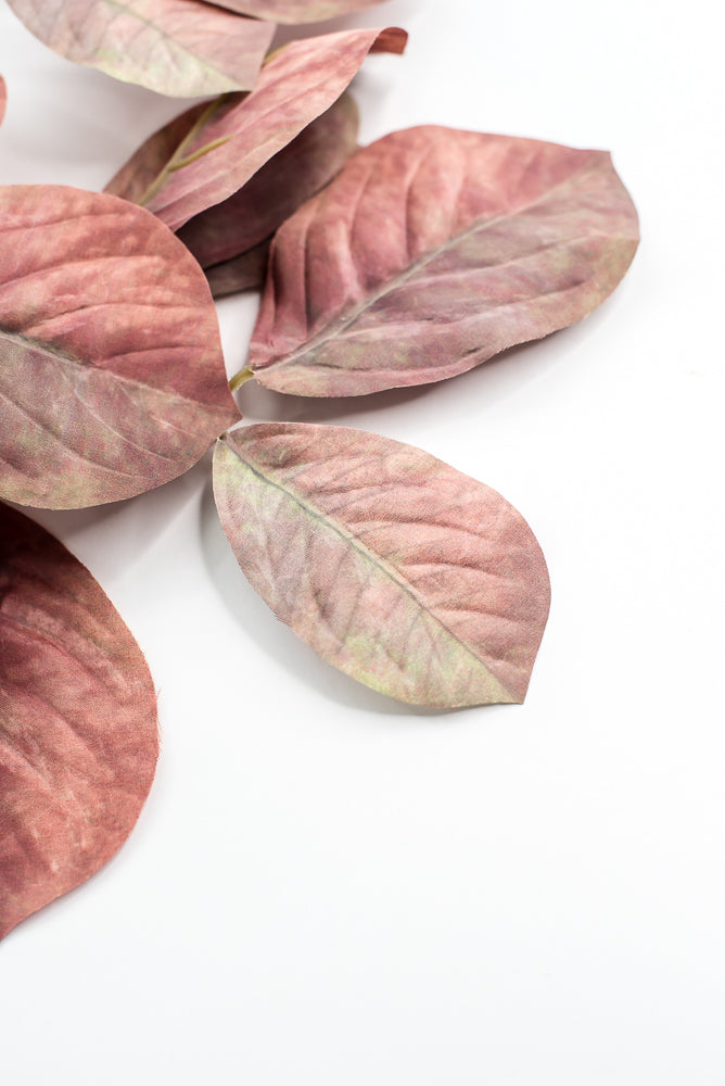 Artificial Magnolia Leaves Spray - Autumn