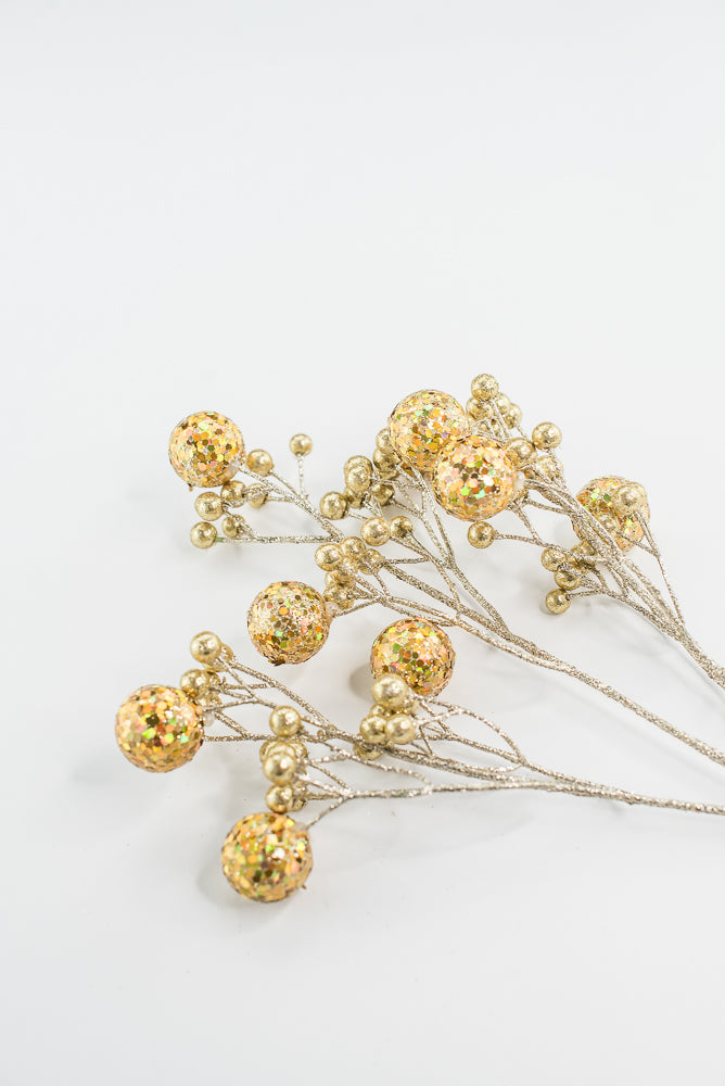 Gold Glitter Ball Spray - 23"