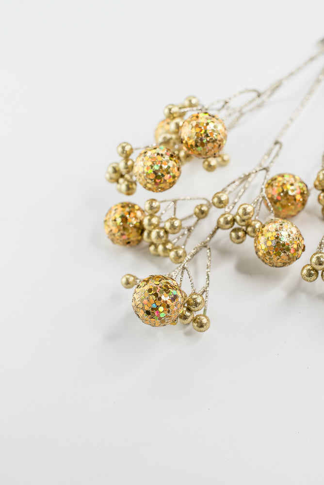 Gold Glitter Ball Spray - 23"