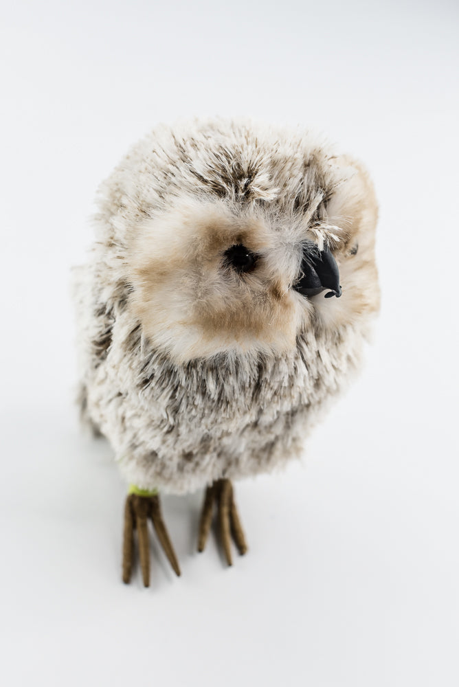 Furry Decor Owl Ornament