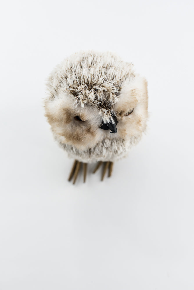 Furry Decor Owl Ornament