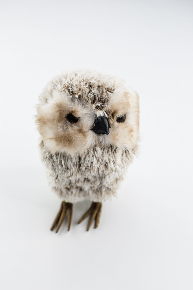 Furry Decor Owl Ornament