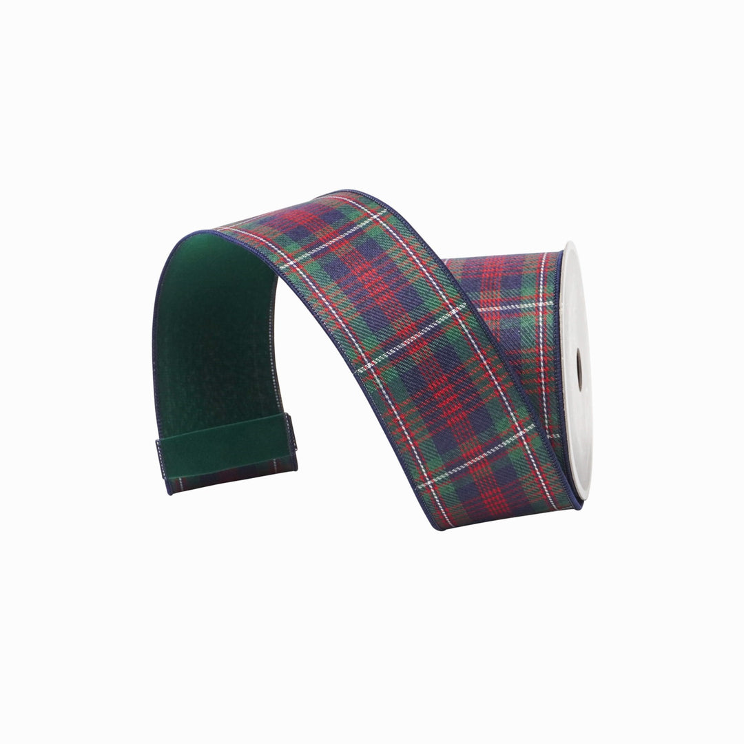 Farrisilk Multi Westchester Plaid Wired Ribbon - 2.5"