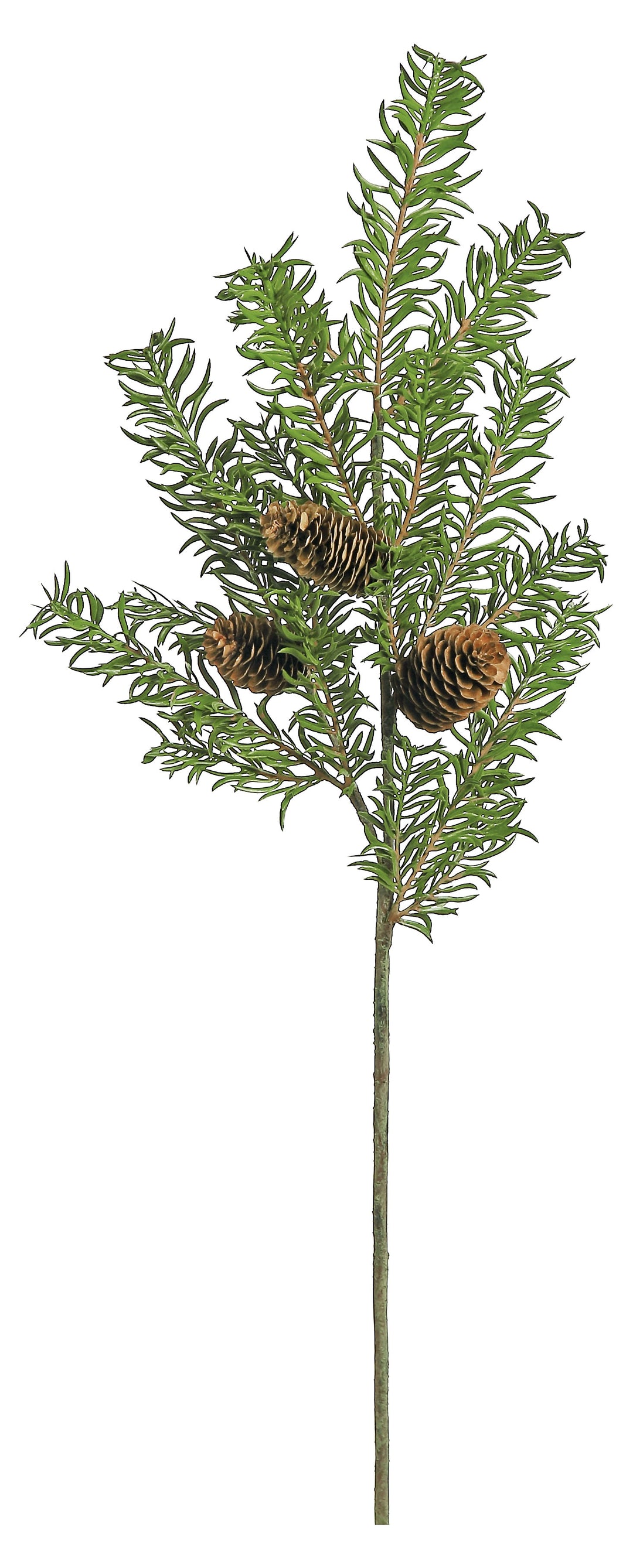 Artificial Mountain Noble Fir Spray With Cones - 29"