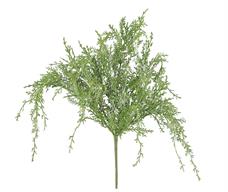 Artificial Green Snow Wisper Cedar Pine Bush - 26"
