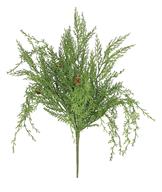 Artificial Green Wisper Cedar Bush With Tiny Cone - 23"