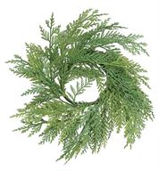 Artificial Real Touch Greenery Candle Ring - 12"
