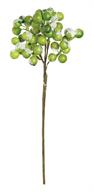 Artificial Green & White Snow Berry Pick - 16"