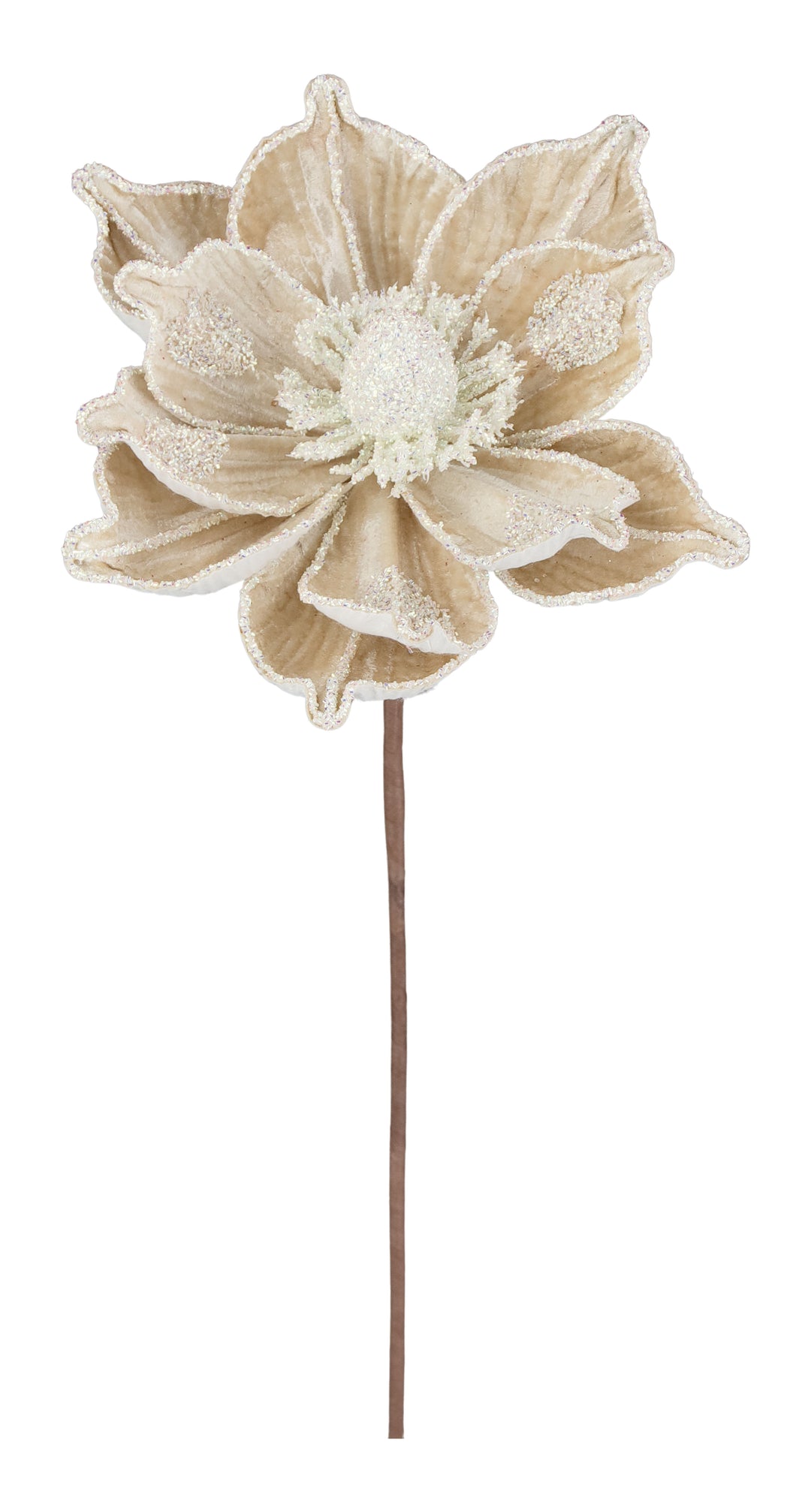 Artificial Champagne Magnolia Spray - 18"