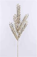 Artificial Gold Glittered Sequin Leaf Spray - 32"
