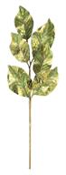 Artificial Green Metallic Magnolia Leaf Spray - 25.5"