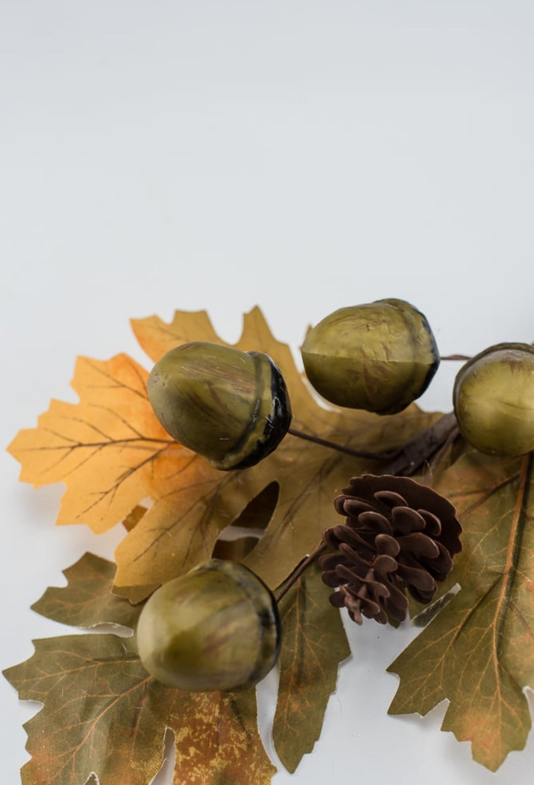 Acorn pick and oak leaves - Greenery Market20154