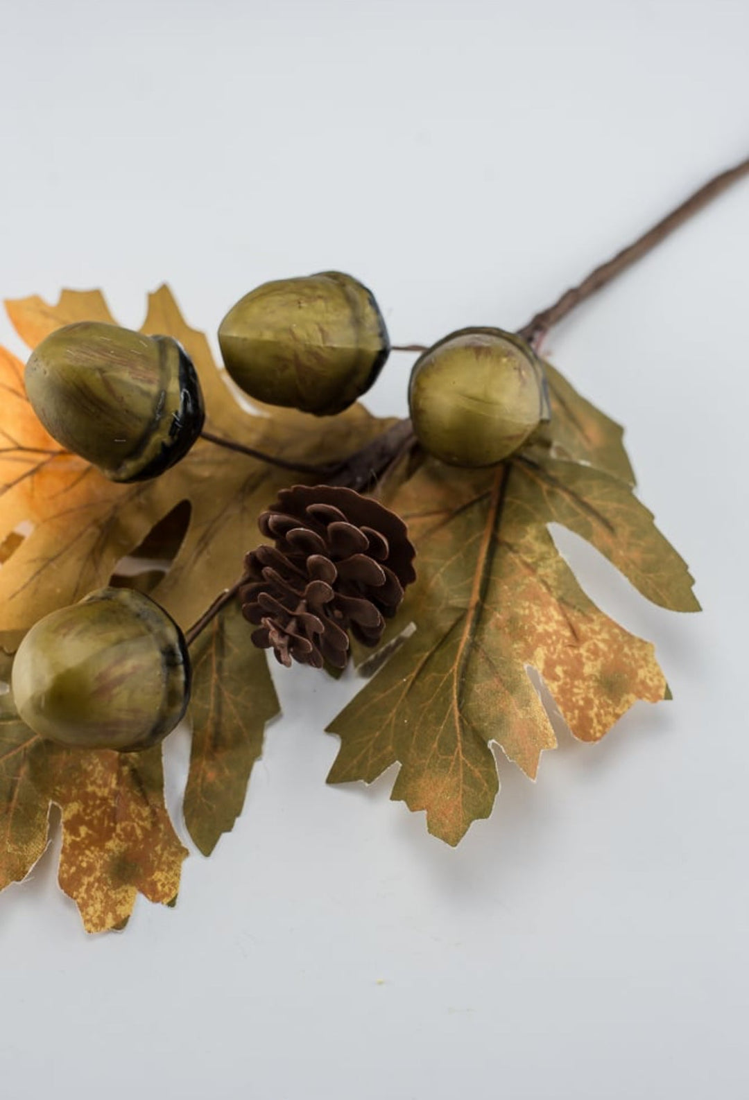 Acorn pick and oak leaves - Greenery Market20154