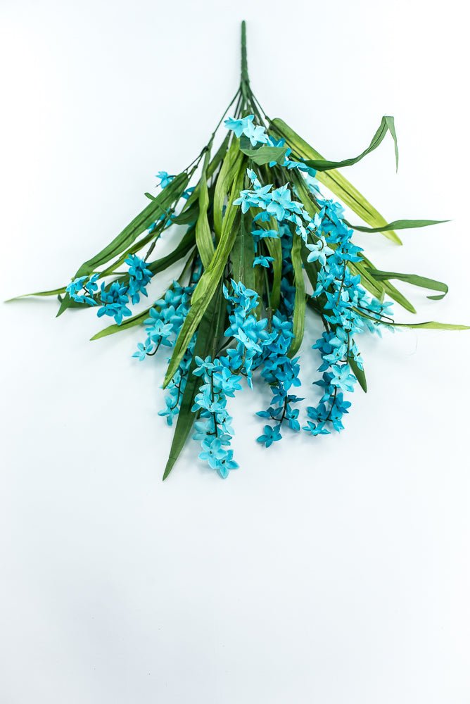 Aqua bell flower bush - Greenery Marketartificial flowers30371AQU