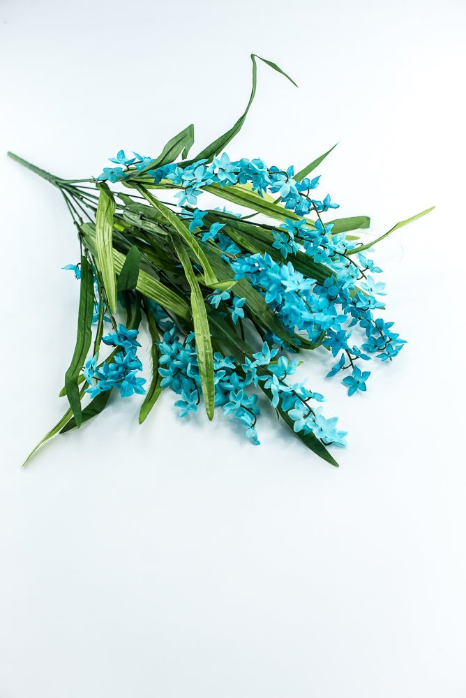 Aqua bell flower bush - Greenery Marketartificial flowers30371AQU