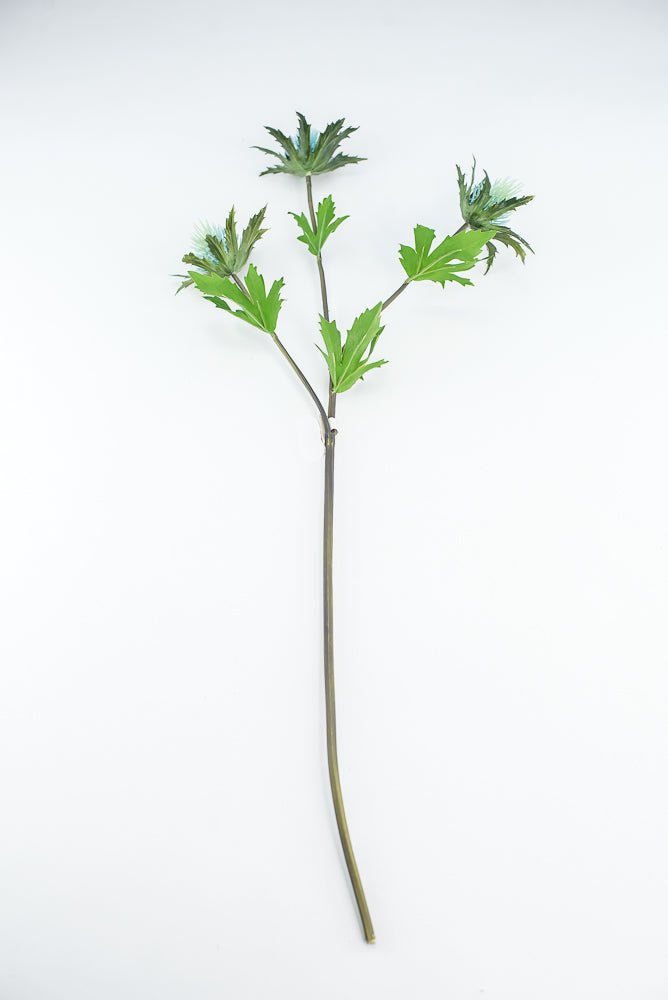 Aqua blue thistle flower spray - Greenery Market2150064AQ