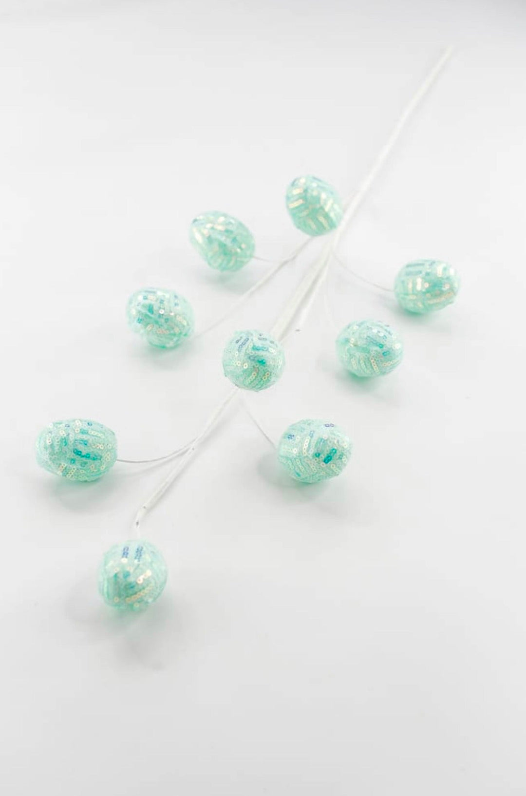 Aqua Sequins Easter Eggs Spray - 29" - Greenery Market40413-GN
