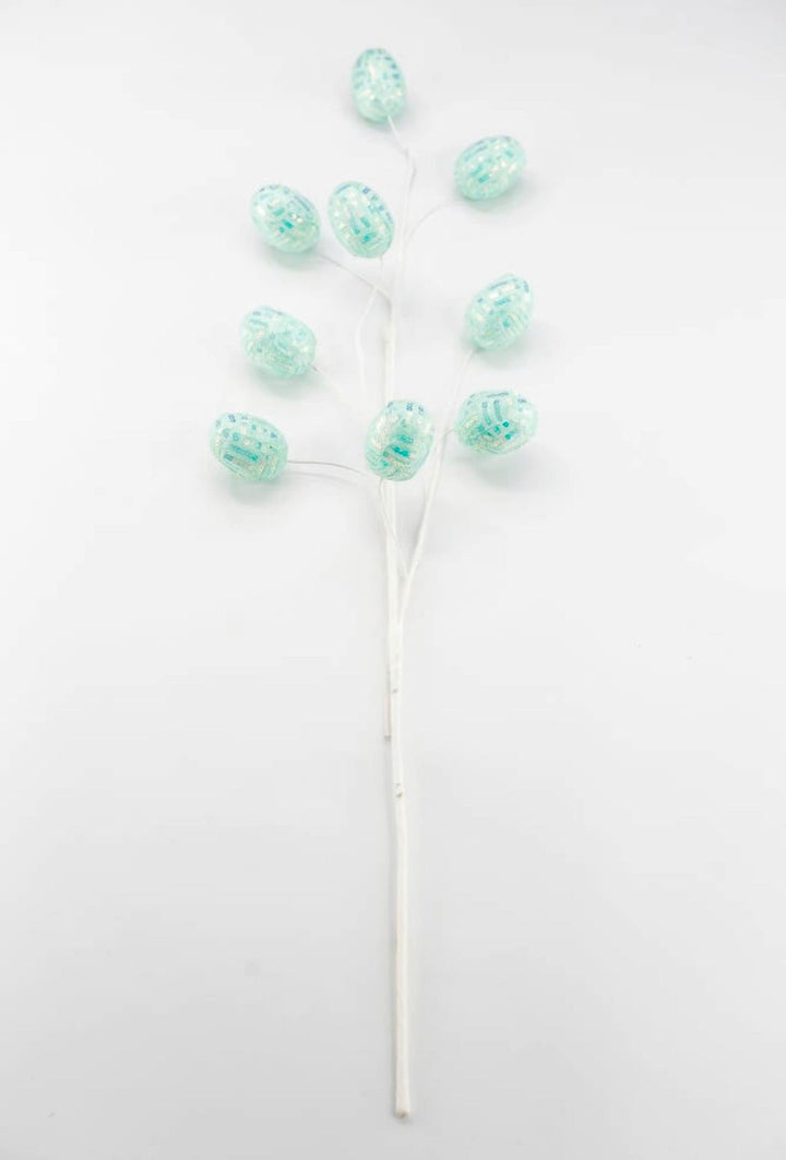 Aqua Sequins Easter Eggs Spray - 29" - Greenery Market40413-GN