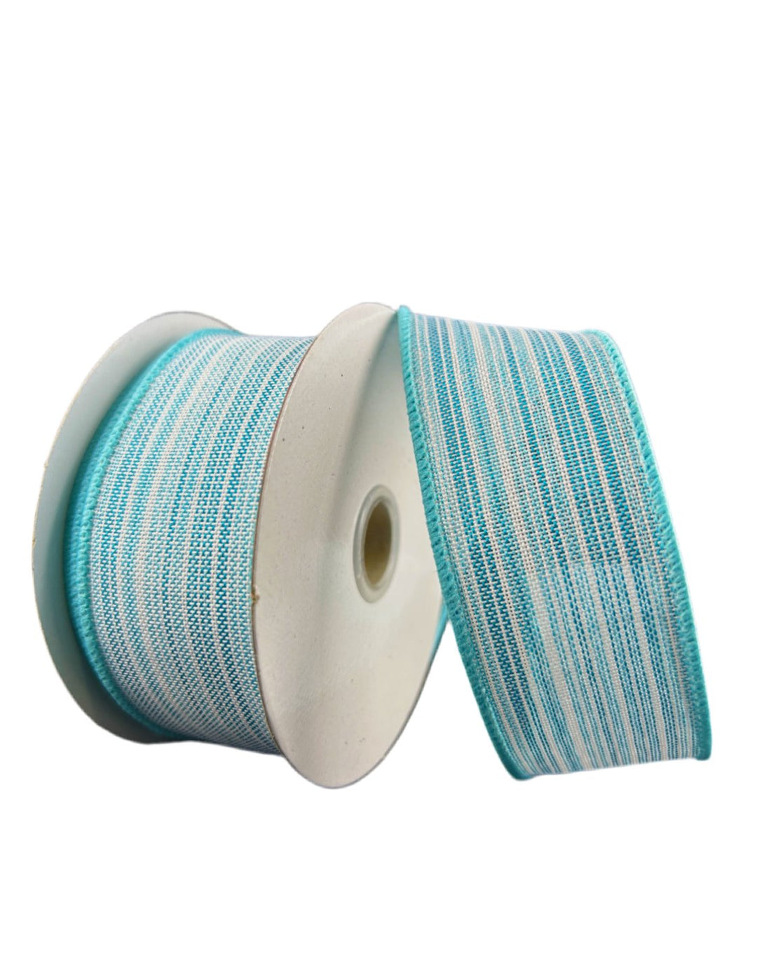 Aqua stripe wired ribbon 1.5” - Greenery MarketWired ribbon78467 - 09 - 39