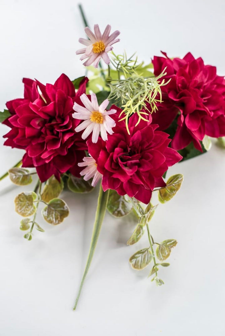 Artificial, Beauty Dahlia Bush - 15" - Greenery MarketArtificial Flowers64030BT