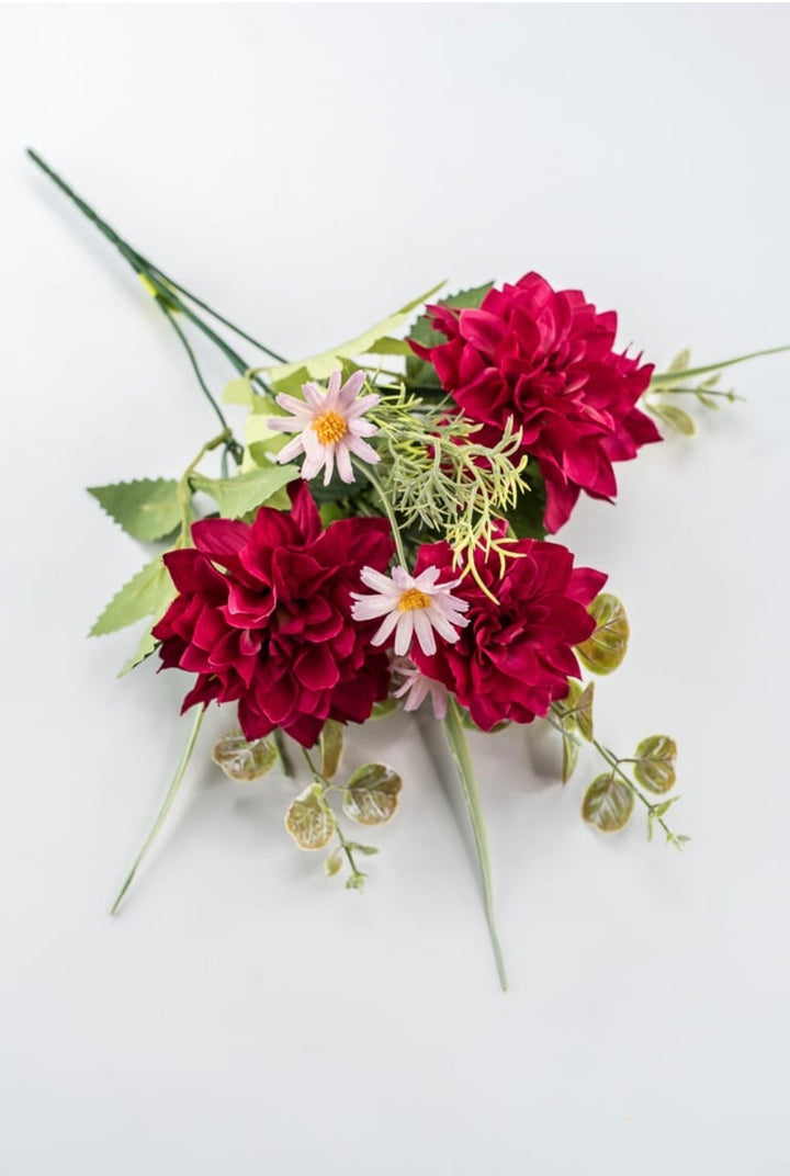 Artificial, Beauty Dahlia Bush - 15" - Greenery MarketArtificial Flowers64030BT