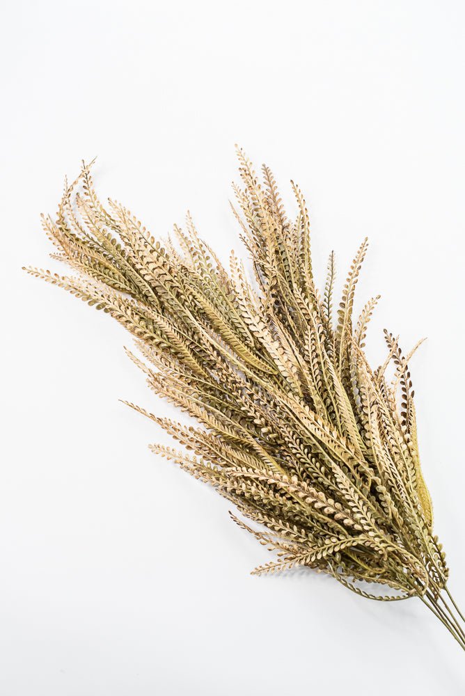 Artificial Beige & Brown Leaves Hanging Bush - 36" - Greenery MarketArtificial Flora57311BEBN
