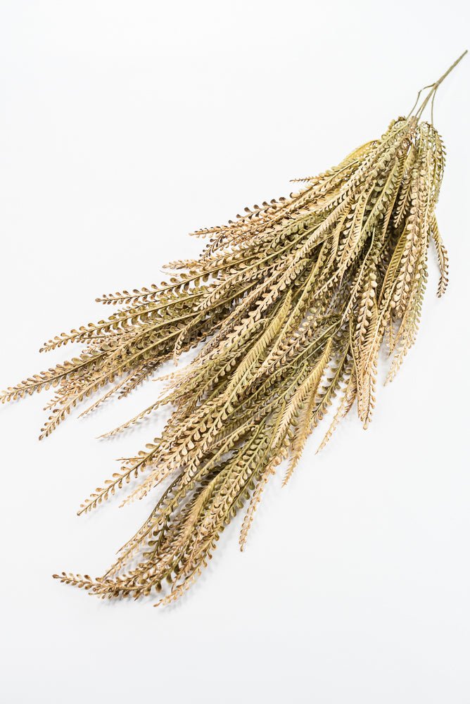 Artificial Beige & Brown Leaves Hanging Bush - 36" - Greenery MarketArtificial Flora57311BEBN