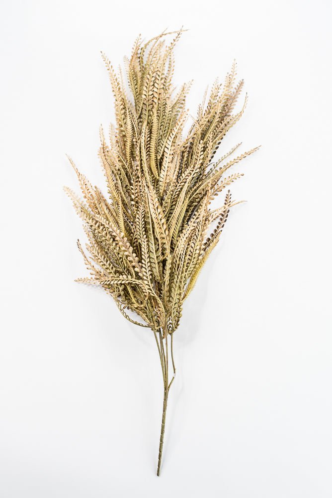 Artificial Beige & Brown Leaves Hanging Bush - 36" - Greenery MarketArtificial Flora57311BEBN