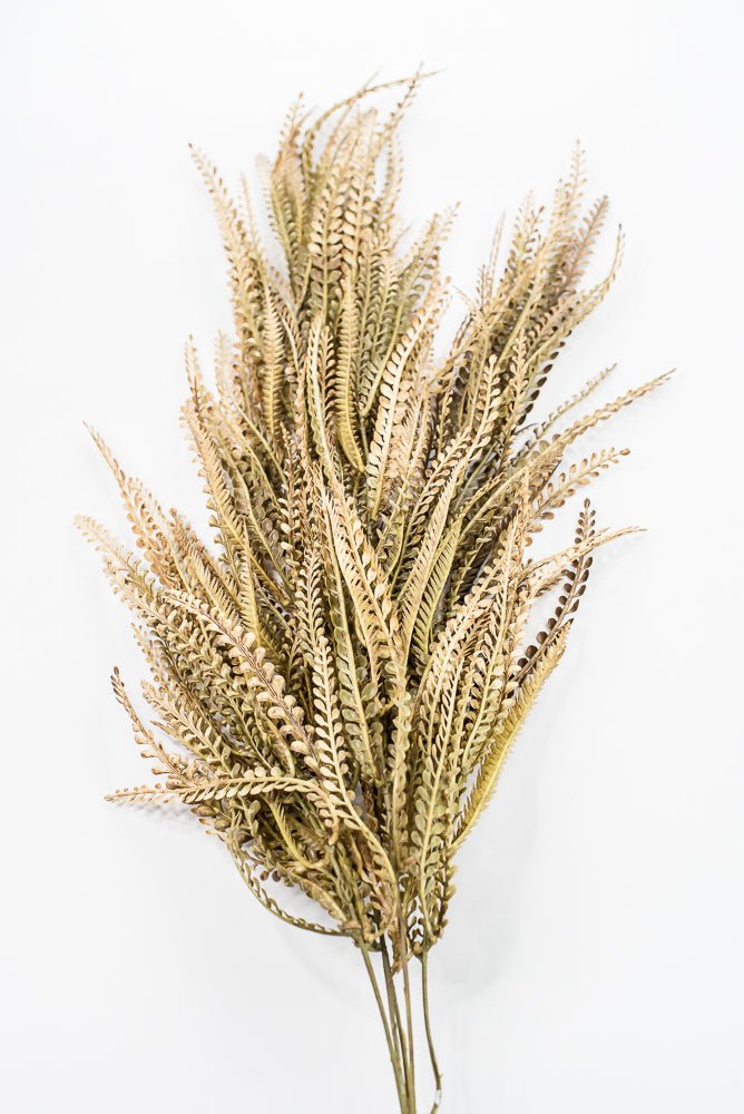Artificial Beige & Brown Leaves Hanging Bush - 36" - Greenery MarketArtificial Flora57311BEBN