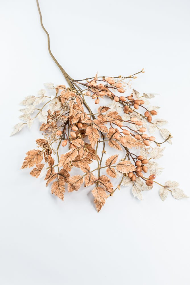 Artificial Beige & Brown Mixed Cohosh Berry Spray - 33" - Greenery MarketArtificial Flora40504-BEBRN