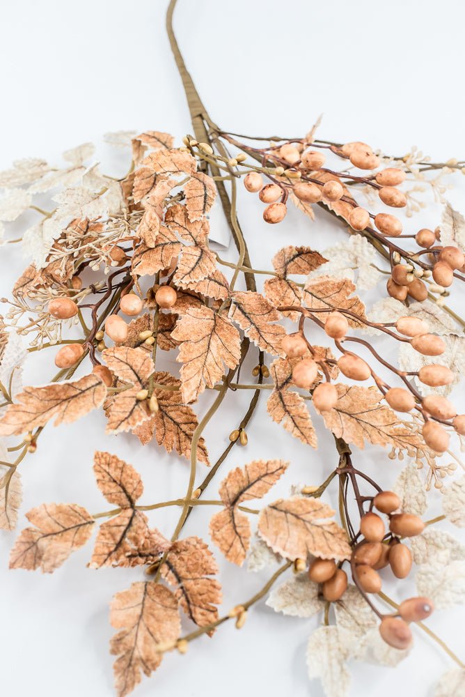 Artificial Beige & Brown Mixed Cohosh Berry Spray - 33" - Greenery MarketArtificial Flora40504-BEBRN