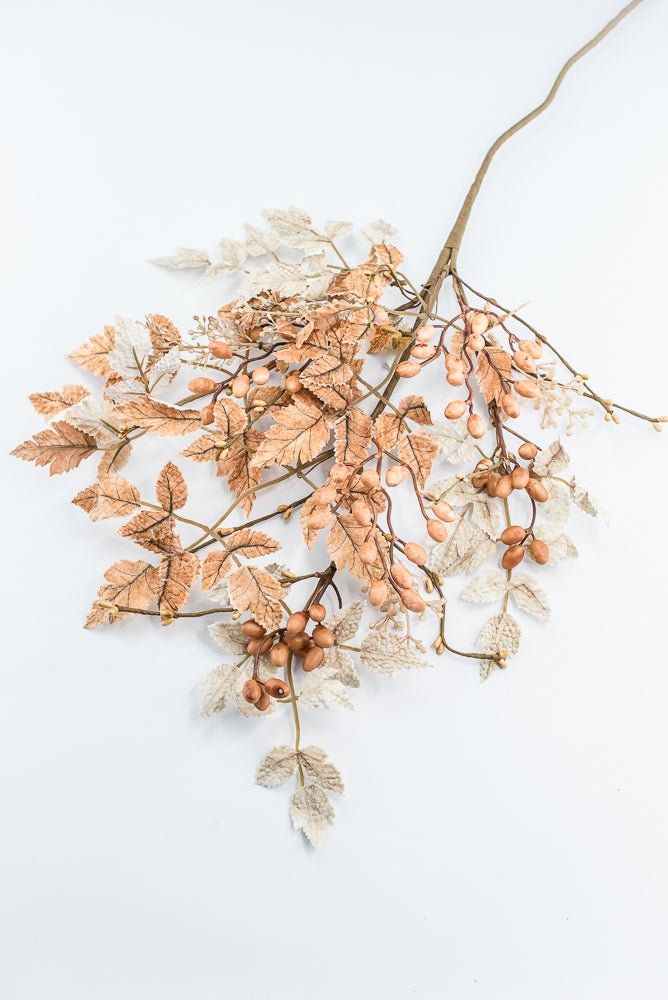 Artificial Beige & Brown Mixed Cohosh Berry Spray - 33" - Greenery MarketArtificial Flora40504-BEBRN